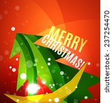 colorful bright chrismas card ... | Shutterstock . vector #237254470