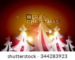 holiday red abstract background ... | Shutterstock . vector #344283923