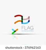 logo flag  abstract linear...
