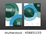 annual report cover. geometric... | Shutterstock .eps vector #458851153