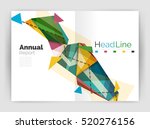 geometric annual report... | Shutterstock . vector #520276156