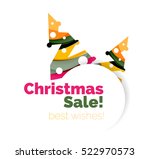 christmas and new year... | Shutterstock .eps vector #522970573