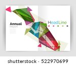 triangles and lines  annual... | Shutterstock .eps vector #522970699