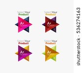 set of triangle option... | Shutterstock .eps vector #536274163