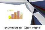 modern triangle presentation... | Shutterstock . vector #689479846