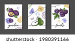 garden fruits wall line art... | Shutterstock .eps vector #1980391166
