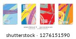 abstract universal grunge art... | Shutterstock .eps vector #1276151590