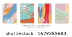 abstract backgrouns set  grunge ... | Shutterstock .eps vector #1629383683