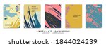abstract backgrouns set  grunge ... | Shutterstock .eps vector #1844024239