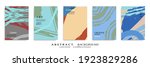 abstract backgrouns set  grunge ... | Shutterstock .eps vector #1923829286