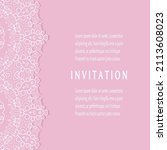 invitation or card template... | Shutterstock .eps vector #2113608023