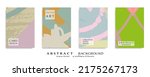 abstract backgrouns set  grunge ... | Shutterstock .eps vector #2175267173