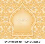 islam arabic muslim background  ... | Shutterstock .eps vector #424108069