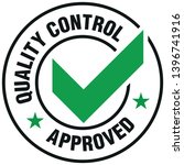 quality control approved icon   ... | Shutterstock .eps vector #1396741916