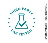 lab tested round vector badge... | Shutterstock .eps vector #2001004013
