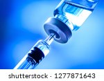 closeup of syringe and... | Shutterstock . vector #1277871643