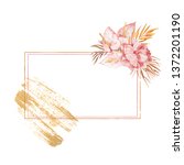 frames with golden texture and... | Shutterstock . vector #1372201190