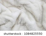 White faux fur blanket full frame