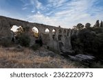 Small photo of Turkey - Izmir - The aqueducts, known as "Akvaduk Arches" in history books, are located at the beginning of the Sirinyer district of Buca. It is also known as 'Kizilcullu Aqueduct'.