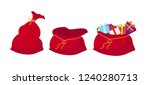 Red Bag Santa Claus Set. Large...