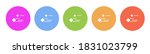 multi colored flat icons on... | Shutterstock .eps vector #1831023799