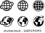 globe icon of web image set | Shutterstock .eps vector #1685194393