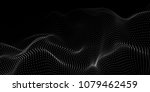 wave of particles. abstract... | Shutterstock .eps vector #1079462459