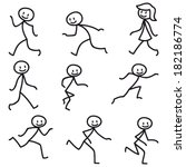 Running Stick Man Free Stock Photo - Public Domain Pictures