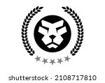 majestic lion king head minimal ... | Shutterstock .eps vector #2108717810