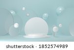 round podium for product... | Shutterstock . vector #1852574989