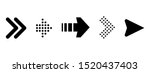 set of new style black vector... | Shutterstock .eps vector #1520437403