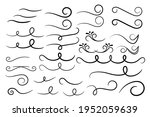 swirl ornament stroke.... | Shutterstock .eps vector #1952059639