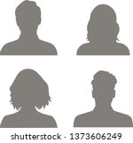 set of hand drawn avatar... | Shutterstock .eps vector #1373606249