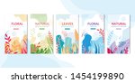 abstract natural pages set for... | Shutterstock .eps vector #1454199890