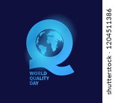 q logo for world quality day... | Shutterstock .eps vector #1204511386