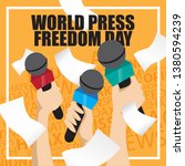 world press freedom day... | Shutterstock .eps vector #1380594239