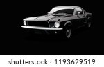 Muscle Car In Black Environment....