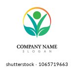 health success people care logo ... | Shutterstock .eps vector #1065719663