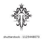 tribal tatto collection set ... | Shutterstock .eps vector #1125448073