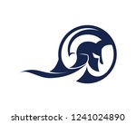 spartan logo and vector design... | Shutterstock .eps vector #1241024890