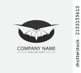 bat logo animal and vector ... | Shutterstock .eps vector #2153155613