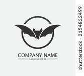 bat logo animal and vector ... | Shutterstock .eps vector #2154822499