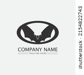 bat logo animal and vector ... | Shutterstock .eps vector #2154822743