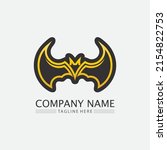 bat logo animal and vector ... | Shutterstock .eps vector #2154822753