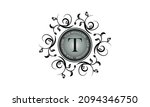 flower monogram design template ... | Shutterstock .eps vector #2094346750