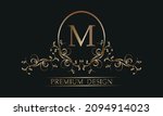 elegant floral logo with a... | Shutterstock .eps vector #2094914023