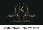 elegant floral logo with a... | Shutterstock .eps vector #2094915046