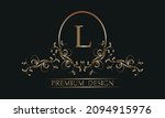 elegant floral logo with a... | Shutterstock .eps vector #2094915976