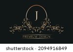 elegant floral logo with a... | Shutterstock .eps vector #2094916849