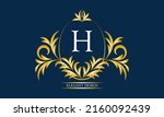 exquisite monogram with the... | Shutterstock .eps vector #2160092439